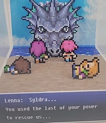 Final Fantasy 5 3D Cube Handmade Diorama Video Game Shadowbox  - Image 1 of 4