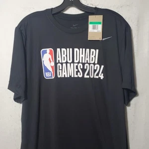 Abu Dhabi Games 2024 Shirt Mens XL NBA Basketball Nike Dri-FIT Event Tee New - Picture 1 of 12