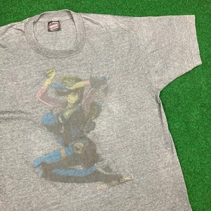 Vintage Bubblegum Crisis Shirt Herren L grau Anime Priscilla Priss Japan 90s Tee - Bild 1 von 10