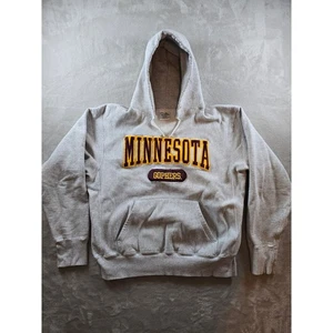 Vintage Minnesota Gophers Hoodie Sweatshirt Mens Large Gray USA Made *Read - Picture 1 of 14