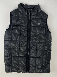 Calvin Klein Jeans Girls Black Puffer Insulated Vest Sz 5 Good Condition Pockets - Picture 1 of 10