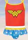 Girls Official Wonder Woman Tankini Swimming Costume Swim Suit Set BNIP