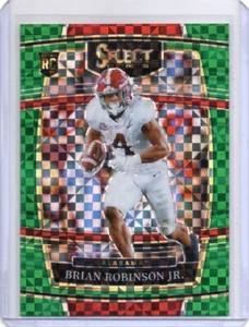 2022 Select Draft Football Brian Robinson Jr. 2 Green Block Prizm + 3 base - Picture 1 of 2
