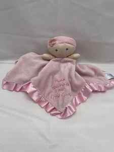 Lovey Kids Preferred Baby Pink Thank Goodness for Little Girls Security Blanket - Picture 1 of 6