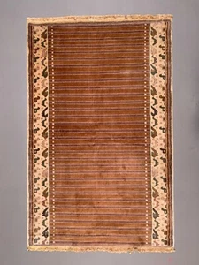 Fine Vintage Pakistani Rug, 200x125 cm Turkoman Bokhara Beige Medium - Picture 1 of 9