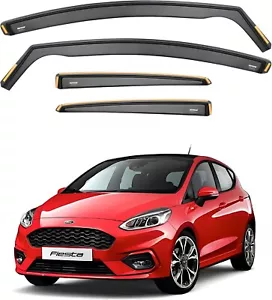 ISPEED Wind Deflectors for Ford Fiesta MK8 2017-2024 5-Door Hatchback 4pc Set - Picture 1 of 10