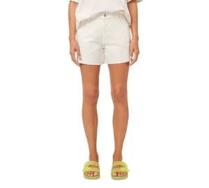DL1961 Zoie Cutoff Denim Shorts Women's 25 White Frayed Hem Button Zip Closure - Picture 1 of 17