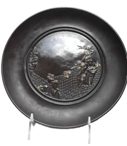 Japanische späte Meiji oder Taisho gemischte Metallplatte - Bild 1 von 7