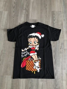 Betty Boop  "Definitely Naughty"  Christmas T-Shirt *Choose Your  Size* N w/Tags - Picture 1 of 3