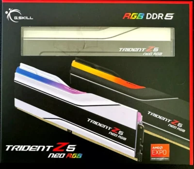 G.Skill 32 GB (2x 16 GB) DDR5-6000 DESKTOP MEMORY RAM. F5-6000J3036F16GX2-TZ5NRW - Image 1 of 2