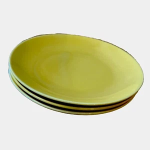 Santa Anita Ware California Bright MODERN YELLOW 3 6.5 In Plates - Picture 1 of 4