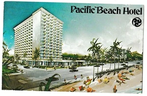 PACIFIC BEACH HOTEL Kalakaua Ave Artist Rendering Hawaii HI Postcard 1970 - Picture 1 of 2