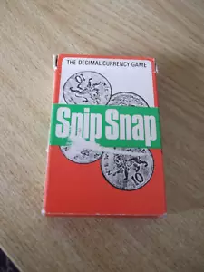 Vintage 1968 Snip Snap Decimal Currency Card Game - Gift/Collectable - Picture 1 of 6