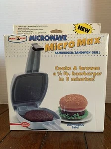 Nordic Ware Micro Max Mikrowelle Burger/Sandwichgrill Neu mit Box & Broschüre - Bild 1 von 4