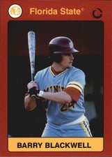 1990-91 Florida State Collegiate Collection Multi-Sport Card #85 Barry Blackwell