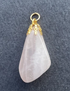 Geo Stone Pendant Head Light Pink Sakura Color - Picture 1 of 4
