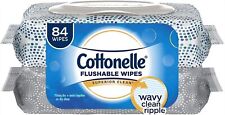 Cottonelle Fresh Care Flushable Cleansing Cloths, 1-Ply, 3.73 x 5.5, White,... 