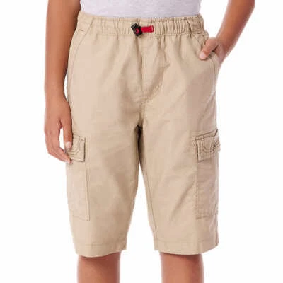NOVO Unionbay Youth Pull On Cargo Short, Cintura Elástica, Bronzeado - Imagem 1 de 4