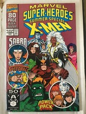 MARVEL SUPER HEROES #6 SUMMER SPECIAL 1991 NM X-MEN, SPEEDBALL, POWER PACK