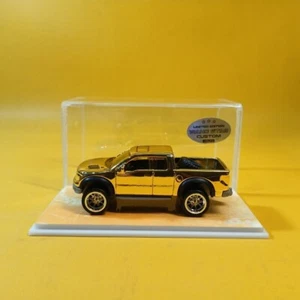 Matchbox FORD F-150 SVT Raptor 2010 Gold CHROME (WANGSTAR CUSTOM) REAL RIDERS - Picture 1 of 15