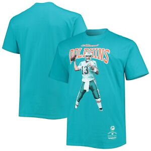 Mitchell & Ness ~ Miami Dolphins Dan Marino Throwback T-Shirt Men's XLT $60 NWT