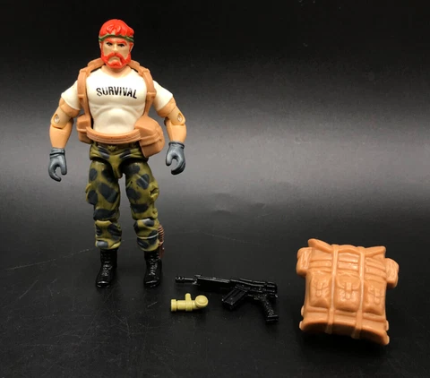 GI Joe OUTBACK v1 Hasbro 1987 Loose 3.75" ARAH 99.9% Complete NICE! Cover