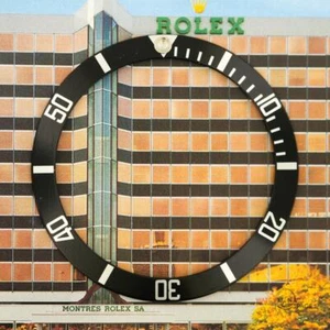 Original Men's Rolex Submariner 16800 16610 Black and Silver Bezel Insert #A54 - Picture 1 of 6