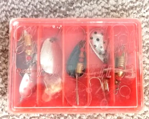 Raro set di esche da pesca sovietiche vintage 6 pz URSS. - Foto 1 di 12