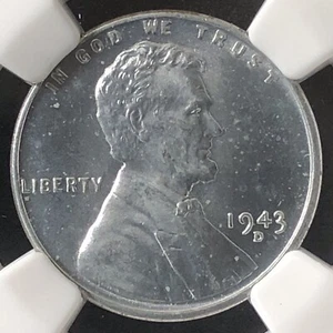 1943-D 1C Lincoln Wheat One Cent NGC MS64 3583062-002 - Picture 1 of 4