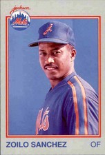 1989 Jackson Mets Grand Slam #15 Zoilo Sanchez Dominican Republic Baseball Card