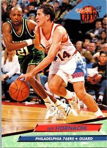  1993 Jeff Hornacek 14 76ers 332 Fleer Basketball Sports Trading Card 