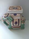 Lovely Ornate Small Elephant Seat Pot Stand.
