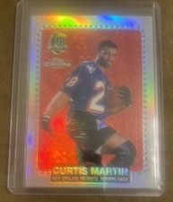 1996 Topps Chrome “Refractor” Curtis Martin #9