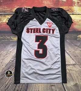 Camiseta de fútbol Steel City Stampede Game usada Arena #3 AAL AFL EE. UU. talla grande - Imagen 1 de 5