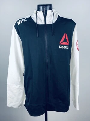 Мужская толстовка с капюшоном Ronda Rousey Reebok UFC Fight официальная белая новая с ценниками XL - Изображение 1 из 4
