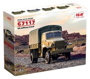 ICM 1/35 U.S. Army G7117 US Milltary Truck Plastic Model Kit ICM35597 NEW - Picture 1 of 7