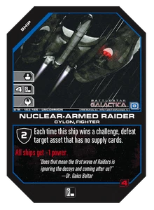 Nuclear Armed Raider - Betrayal - Battlestar Galactica CCG - Imagen 1 de 6