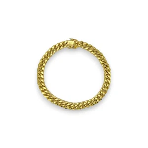 Miami Cuban Link Fußkettchen - 10K Gelbgold - Bild 1 von 9
