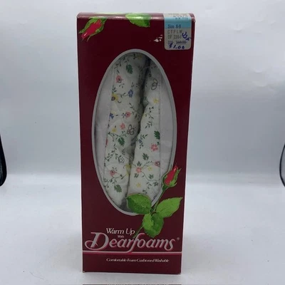 Zapatillas botín vintage en caja DEARFOAMS blancas florales talla L (8/9) Foto 1 de 3