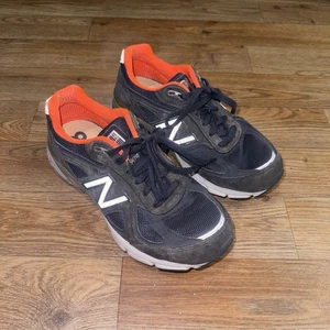 Scarpe da corsa donna New Balance 990v4 taglia 5 blu arancione W990NV4 made in USA - Foto 1 di 6