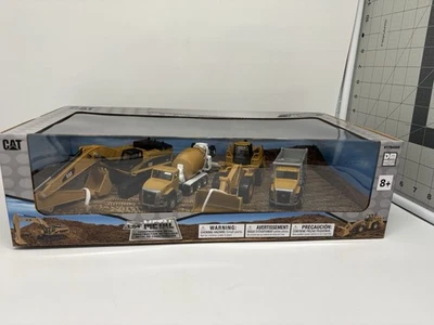 DM 1:64 CAT металлическая конструкция, четырехсекционный погрузчик, миксер, самосвал экскаватор - Изображение 1 из 4