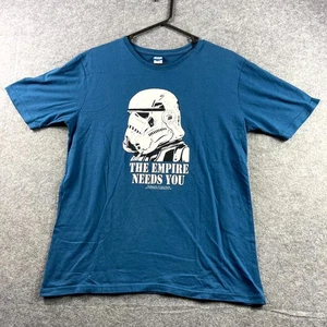 Camiseta Star Wars Para Hombre Grande Azul Estampado Gráfico Manga Corta Informal Algodón Logo - Imagen 1 de 9