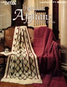 VTG LEISURE ARTS HEIRLOOM AFGHANS SEVENTEEN DESIGNS - Picture 1 of 4