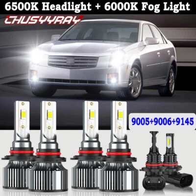 Kit de bombillas antiniebla altas/bajas LED combinadas 6X para Cadillac CTS 2003-2007 Foto 1 de 4