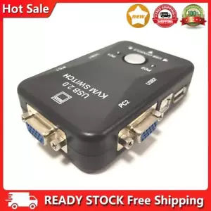 USB 2.0 VGA Switch Box Adapter 1920x1440 2 In 1 Out KVM Switcher Adapter - Bild 1 von 12