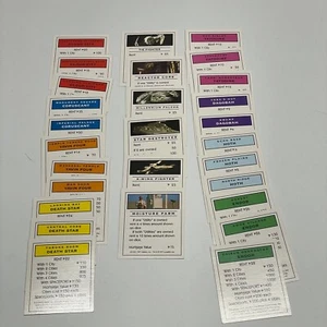 Star Wars Monopoly Classic Trilogy Edition Ersatzteile 1997 Eigentumskarte - Bild 1 von 7