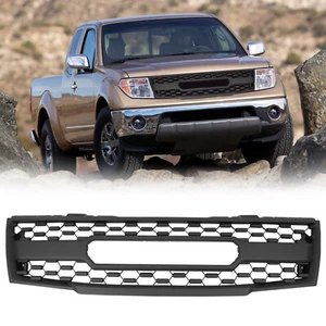 Rejilla delantera vertical negra para paracoques, compatible Nissan Frontier - Imagen 1 de 10