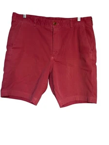 Brooks Brothers Red Fleece Mens Red Cotton Blend Flat Front Shorts W35 - Picture 1 of 5