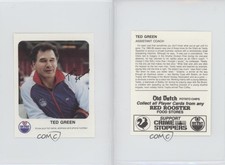 1986-87 Red Rooster Edmonton Oilers Grocery Store Issue Ted Green