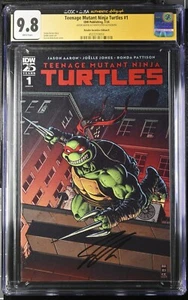 Teenage Mutant Ninja Turtles #1 2024 1:50 Robertson CGC 9.8 firmado Jason Aaron - Imagen 1 de 2